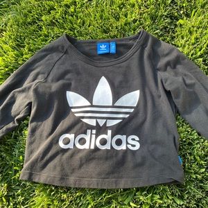 Long sleeve adidas crop top